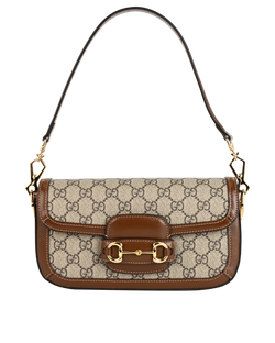 Small Horsebit 1955, Canvas/Leather, Beige/Brown, 493075, S, 3*